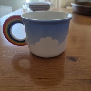 Rare 1980 Vandor Cloud Mug With Rainbow Handle In Most Excellent Condition
